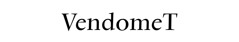 VendomeT font preview