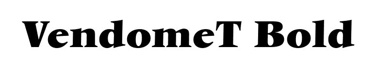 VendomeT Bold font preview