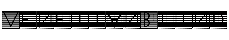 VenetianBlind font preview