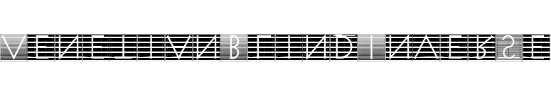 VenetianBlindInverse font preview