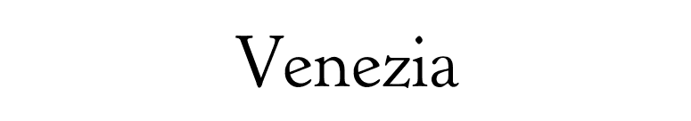 Venezia font preview