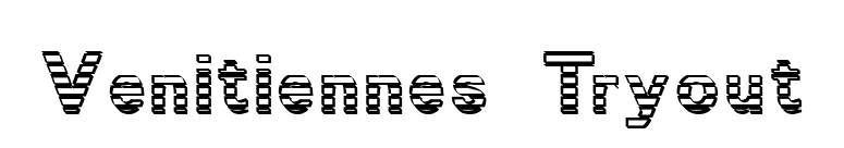 Venitiennes Tryout font preview