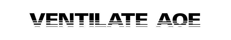 Ventilate AOE font preview