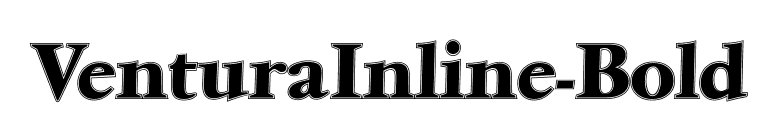 VenturaInline-Bold font preview