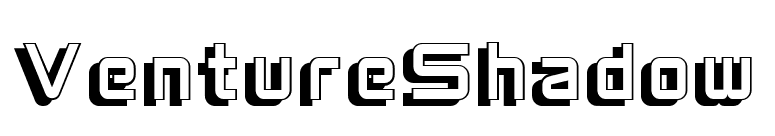 VentureShadow font preview