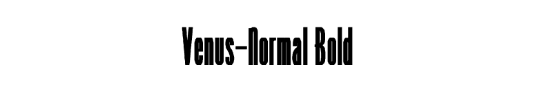 Venus-Normal Bold font preview