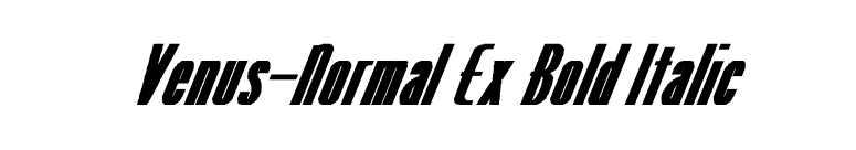 Venus-Normal Ex Bold Italic font preview