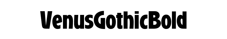 VenusGothicBold font preview