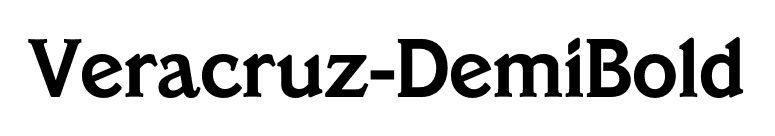 Veracruz-DemiBold font preview