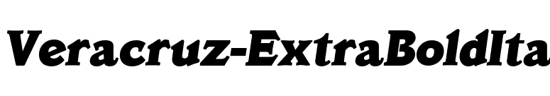 Veracruz-ExtraBoldIta font preview