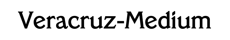 Veracruz-Medium font preview