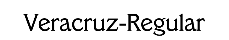 Veracruz-Regular font preview