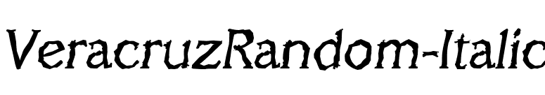 VeracruzRandom-Italic font preview