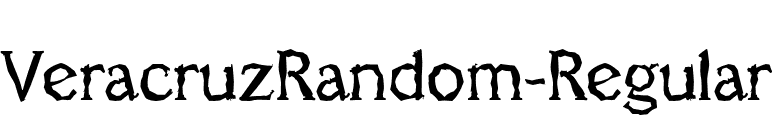 VeracruzRandom-Regular font preview