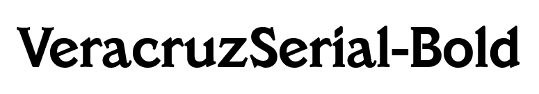 VeracruzSerial-Bold font preview