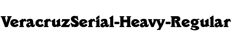 VeracruzSerial-Heavy-Regular font preview