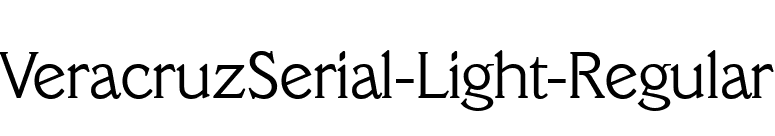 VeracruzSerial-Light-Regular font preview