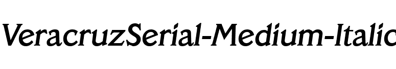 VeracruzSerial-Medium-Italic font preview