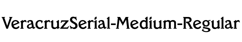 VeracruzSerial-Medium-Regular font preview