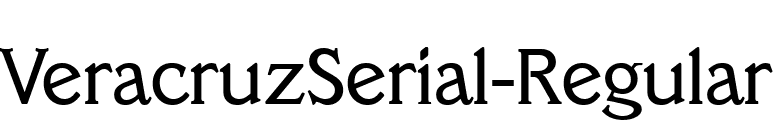VeracruzSerial-Regular font preview