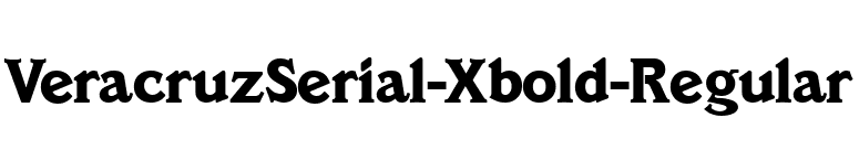 VeracruzSerial-Xbold-Regular font preview