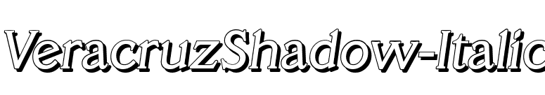 VeracruzShadow-Italic font preview