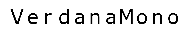 VerdanaMono font preview