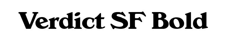 Verdict SF Bold font preview