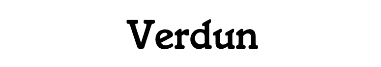 Verdun font preview