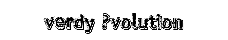 verdy ?volution font preview