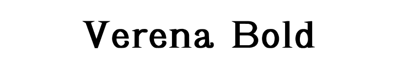 Verena Bold font preview