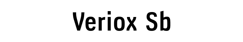 Veriox Sb font preview