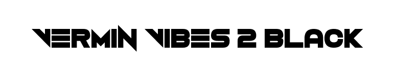 Vermin Vibes 2 Black font preview