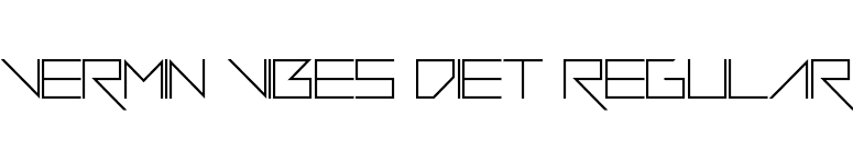 Vermin Vibes Diet Regular font preview
