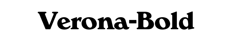 Verona-Bold font preview