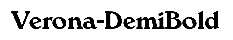 Verona-DemiBold font preview