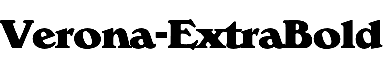 Verona-ExtraBold font preview