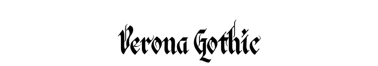 Verona Gothic font preview