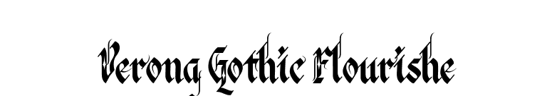 Verona Gothic Flourishe font preview