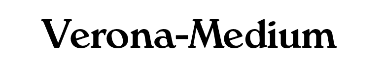 Verona-Medium font preview
