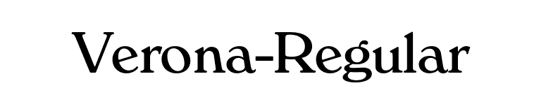 Verona-Regular font preview