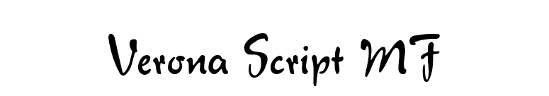 Verona Script MF font preview