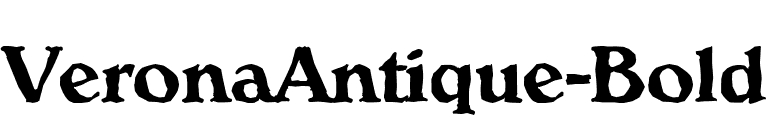 VeronaAntique-Bold font preview