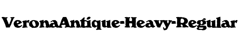 VeronaAntique-Heavy-Regular font preview