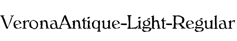 VeronaAntique-Light-Regular font preview