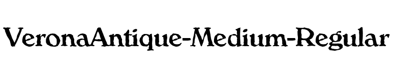 VeronaAntique-Medium-Regular font preview