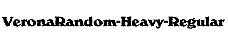 VeronaRandom-Heavy-Regular font preview