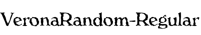 VeronaRandom-Regular font preview