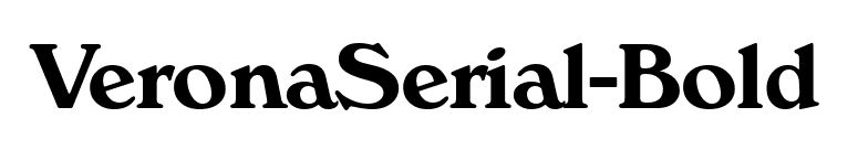 VeronaSerial-Bold font preview