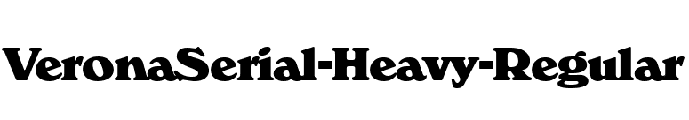 VeronaSerial-Heavy-Regular font preview